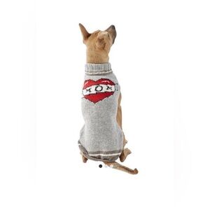 BRAND NEW WITH TAGS: Tattoo heart Mom Dog Wool sweater (2 sizes available)